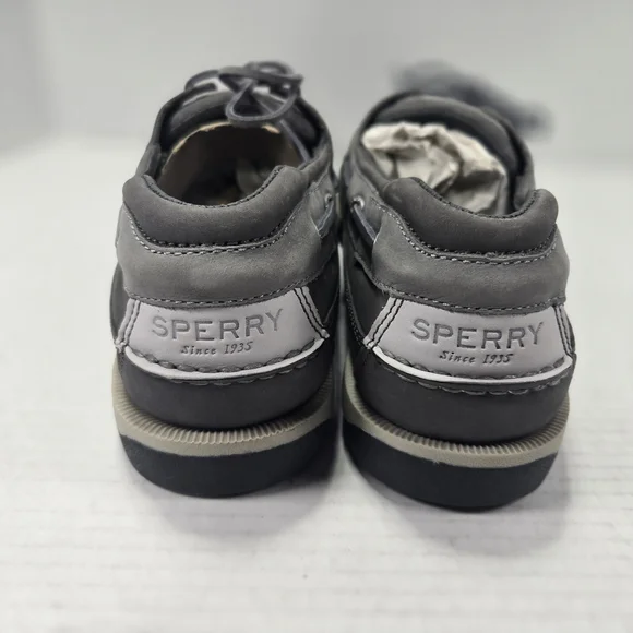 *NEW* Sperry Men's Gold Mako 2-eye Grey Suede Boat Shoes Size 15 - Picture 6 of 13